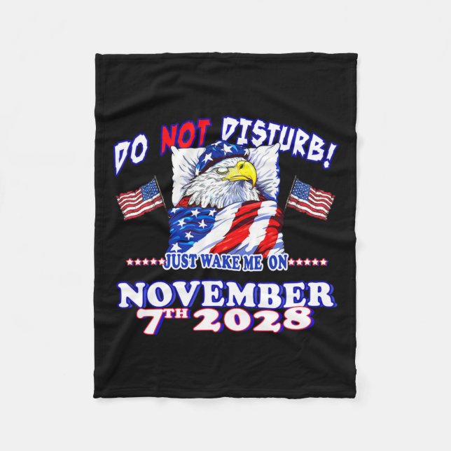 Pro Democracy Fourth July 4th Sarcastic Election E Fleece Blanket (Front)