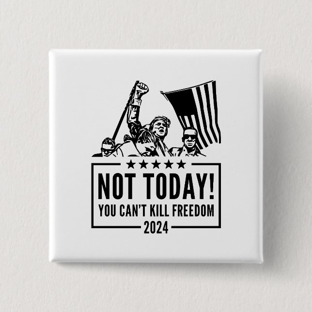 Pro-Democracy Trump 2024 Button (Front)