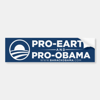 Pro-Earth Obama Bumper Sticker