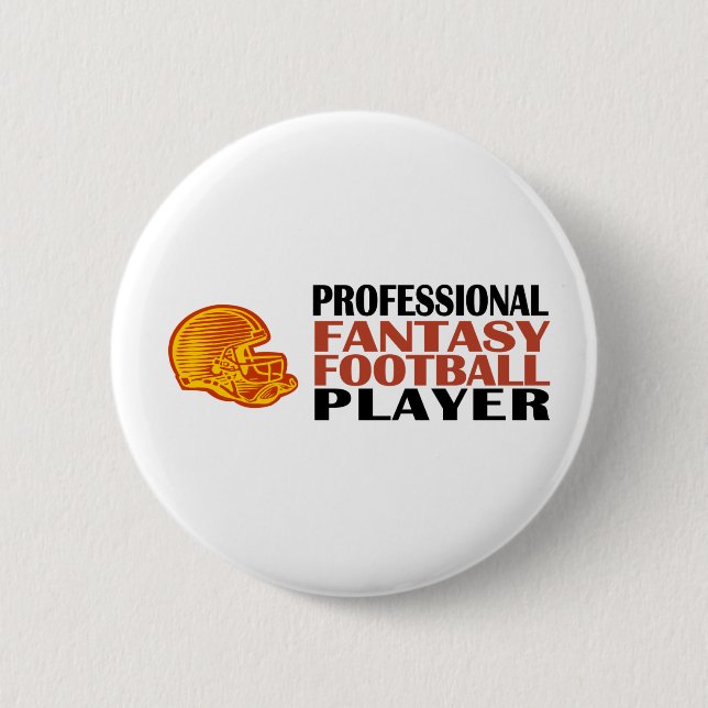 Pro Fantasy Football Player 6 Cm Round Badge (Front)