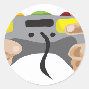 pro gamer!  Customisable: Classic Round Sticker