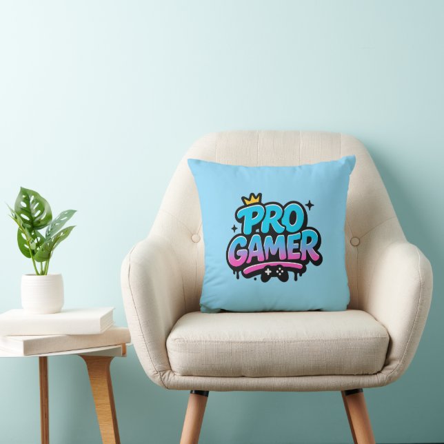 PRO GAMER Graffiti Logo Cushion (Chair)