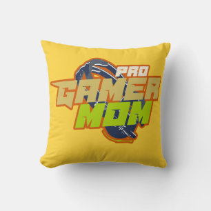 Pro Gamer Mum funny badge T-Shirt Cushion