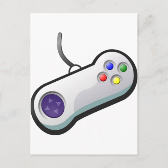 Pro Gamer, Video Game Controller Postcard (Front)