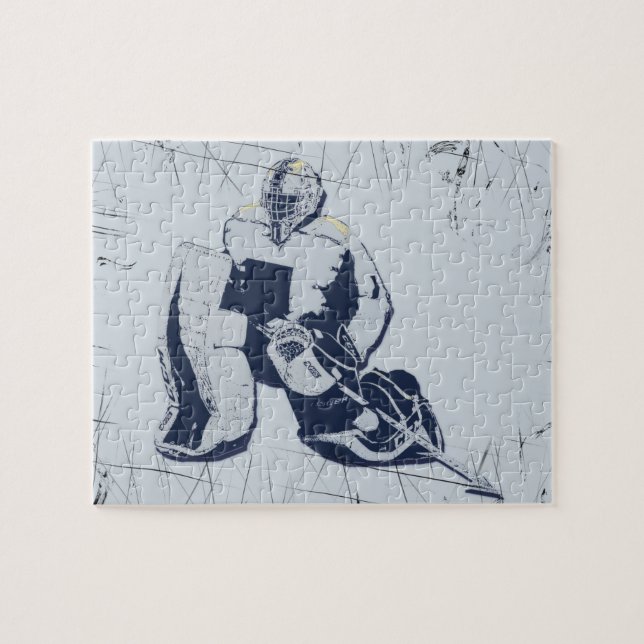 Pro Goalie - Ice Hockey Goalie Jigsaw Puzzle (Horizontal)