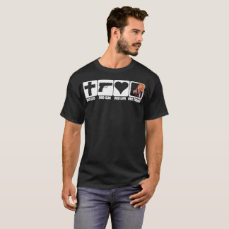 Pro God... Guns... Life... TRUMP on dark fabric T-Shirt