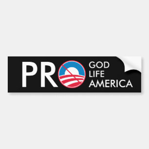 Pro God Life America Bumper Sticker