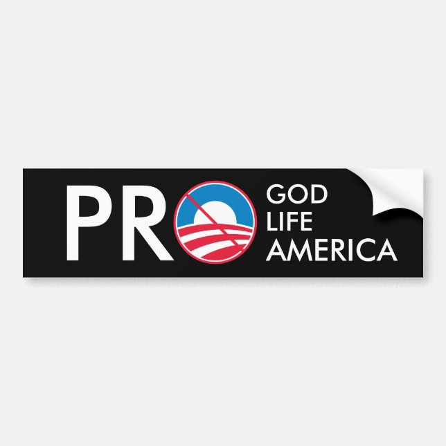 Pro God Life America Bumper Sticker (Front)