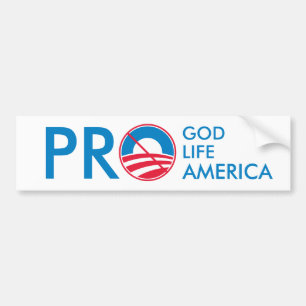 Pro God Life America Bumper Sticker