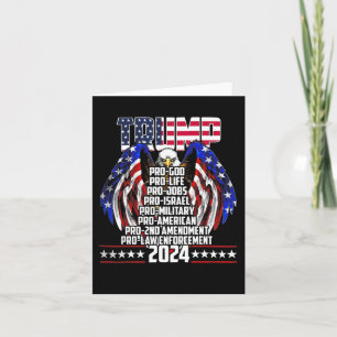 Pro God Pro Life Po Jobs Pro Israel Pro 2024  Card