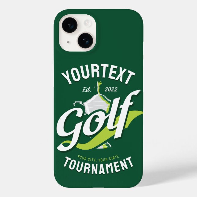 Pro Golfer NAME Golf Trophy Tournament Golfing Case-Mate iPhone Case (Back)