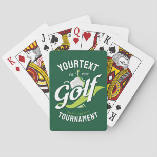 Pro Golfer NAME Golf Trophy Tournament Golfing Playing Cards