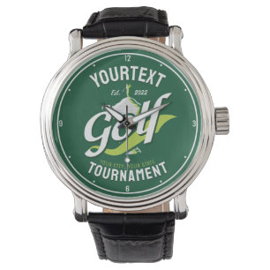 Pro Golfer NAME Golf Trophy Tournament Golfing Watch