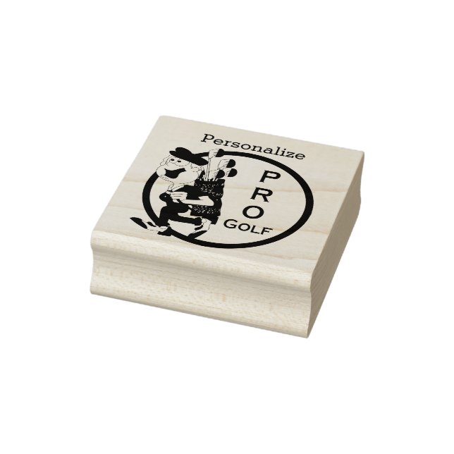 Pro Golfer Rubber Stamp (Stamp)