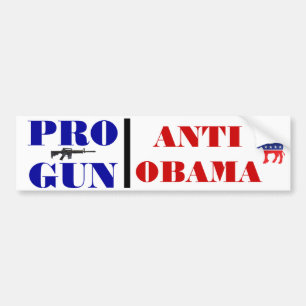 Pro Gun, Anti Obama Bumper Sticker