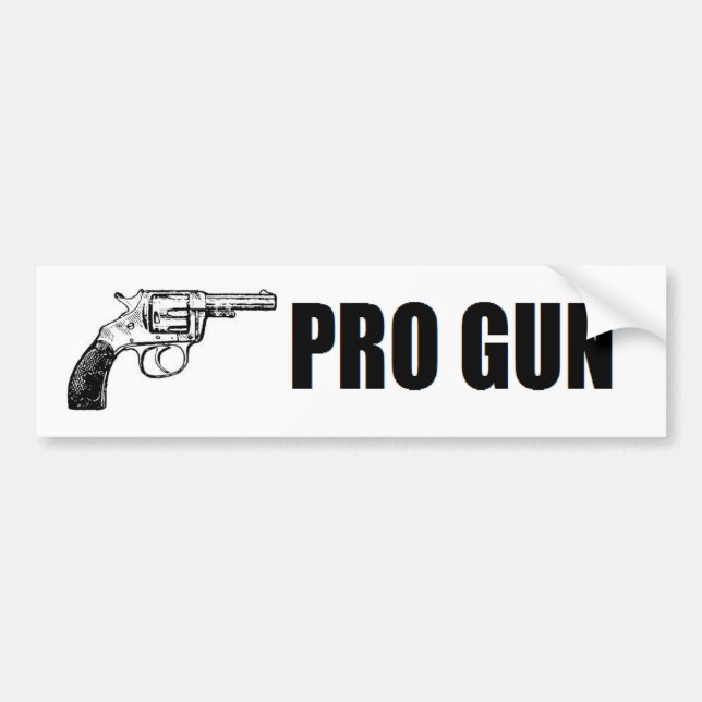pro guns conservative: PRO GUN Bumper Sticker (Front)