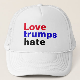 Pro Hillary Love Trumps Hate Trucker Hat