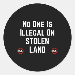Pro Immigrant Anti Ice Anti Discrimination Anti Tr Classic Round Sticker