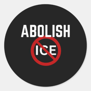 Pro Immigrant Anti Ice Anti Trump Classic Round Sticker