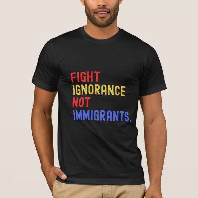 Pro-Immigrant Protest Unisex Tee, Activist Shirt (Front)
