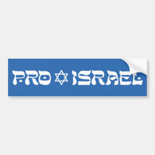 Pro Israel Bumper Sticker