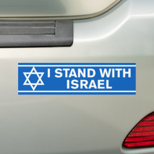 Pro-Israel I Stand With Israel Bumper Sticker