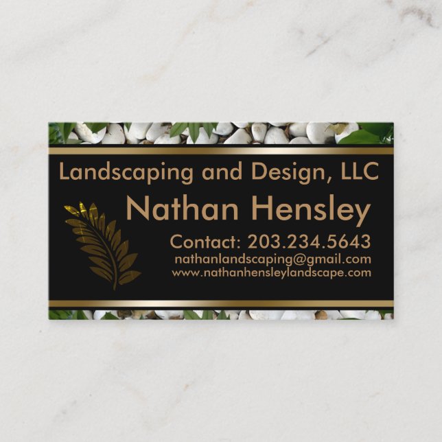 Pro Landscapes Design Business Card (Front)