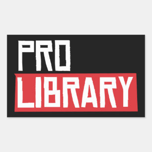 PRO LIBRARY RECTANGULAR STICKER
