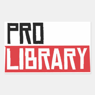 PRO LIBRARY RECTANGULAR STICKER