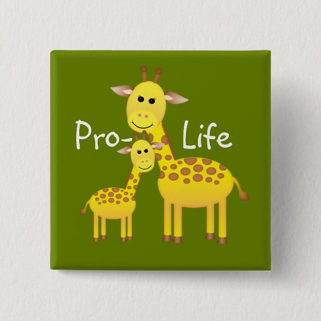 Pro-Life 15 Cm Square Badge (Front)