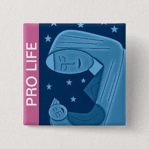 PRO LIFE 15 CM SQUARE BADGE