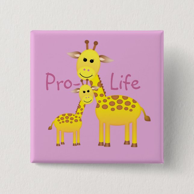 Pro-Life 15 Cm Square Badge (Front)