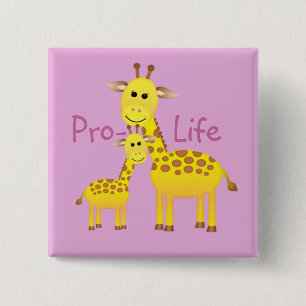 Pro-Life 15 Cm Square Badge