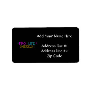 Pro-Life American Label