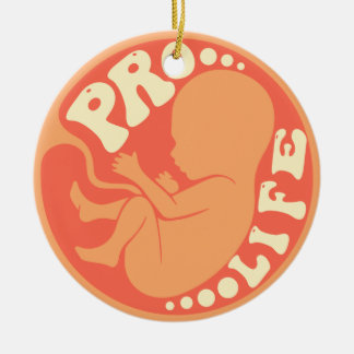 Pro life - Anti Abortion Ceramic Tree Decoration