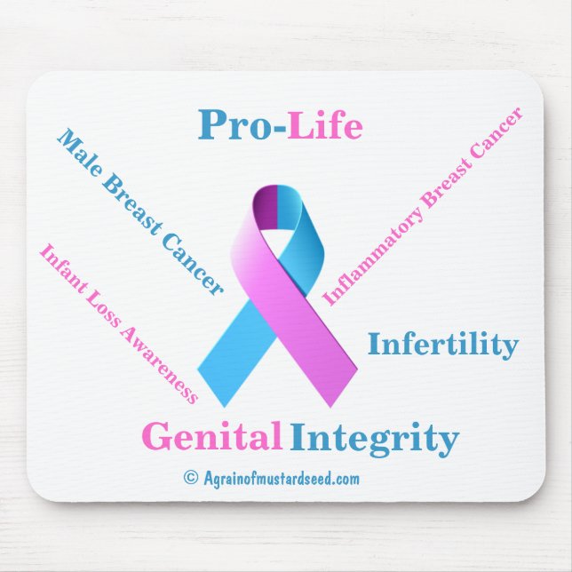 Pro-Life Awareness Mouse Mat (Front)