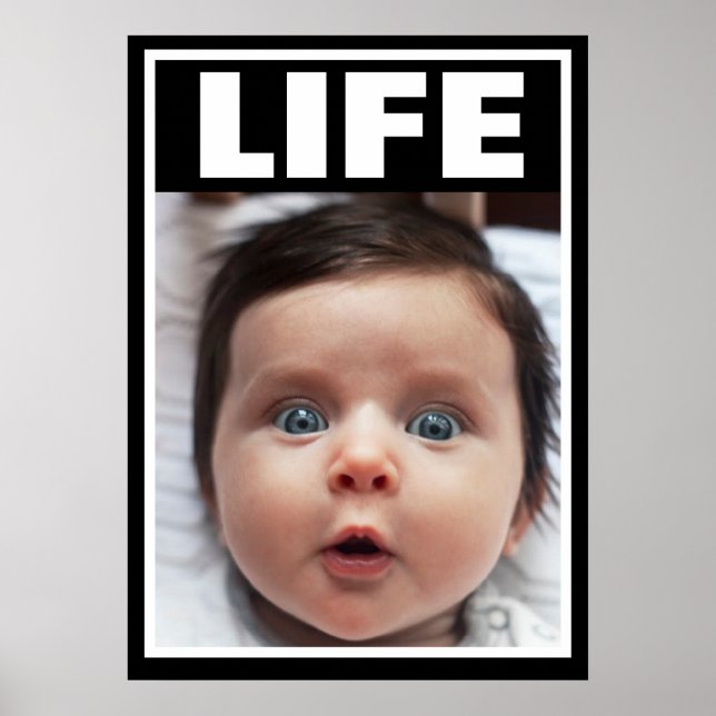 PRO-LIFE  BABY DARK HAIR INFANT LIFE POSTER (Front)
