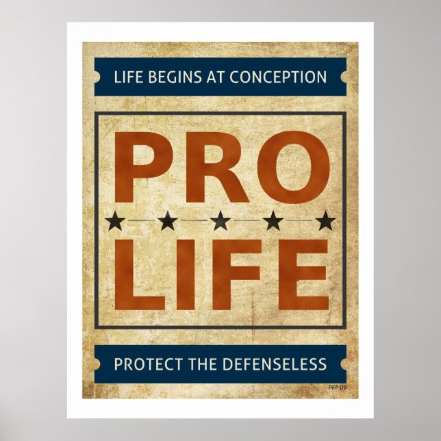 Pro Life Billboard Poster (Front)