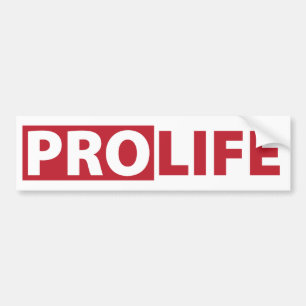 Pro Life Bumper Sticker