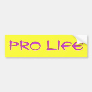 PRO LIFE BUMPER STICKER