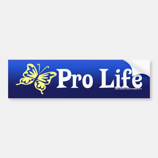 Pro Life Bumper Sticker (Front)