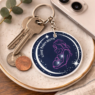 Pro-Life Christian Symbol Eternal Soul Mum Baby Key Ring