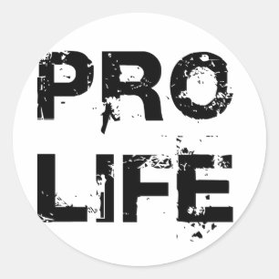 Pro Life Classic Round Sticker
