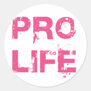 Pro Life Classic Round Sticker