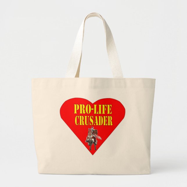 PRO LIFE CRUSADER LARGE TOTE BAG (Front)