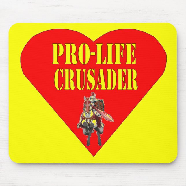 PRO LIFE CRUSADER MOUSE MAT (Front)