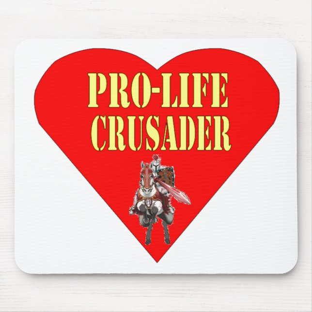 PRO LIFE CRUSADER MOUSE MAT (Front)