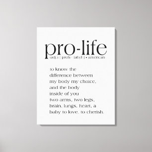 Pro-Life Definition Wall Art