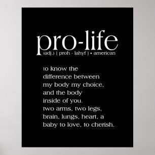 Pro-Life Definition Wall Art