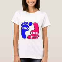 Pro life feet t-shirt